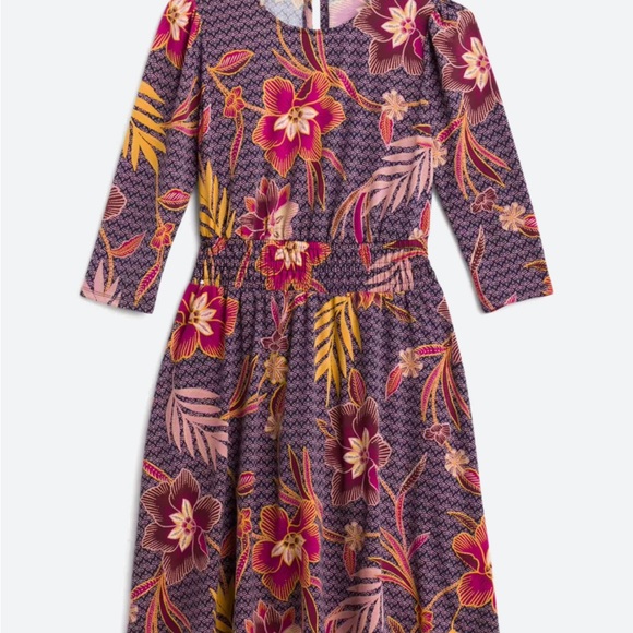 Stretchy Floral/Botanical Print Dress - Picture 3 of 15